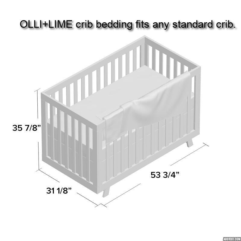 White Crib Skirt - Olli+Lime